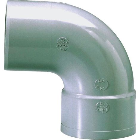 Raccordo in PVC grigio angolato a 87°30 - diametro 40 mm - semplice innesto - Girpi