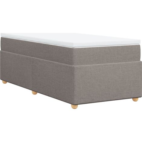 Maison Exclusive - Boxspringbett mit Matratze Taupe 80x200 cm Sto