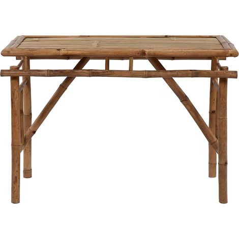 Table de jardin Table d'appoint, Table de Balcon, pliable 115x50x75 cm Bambou OIB3510E (1/4)