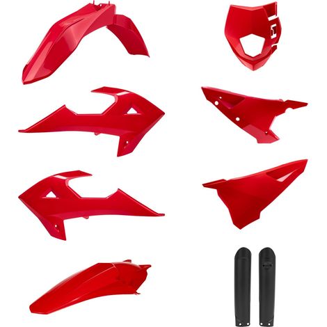 Kit in plastica Rjeju Pro Polisport 300I 26 Rosso Bianco Resistente