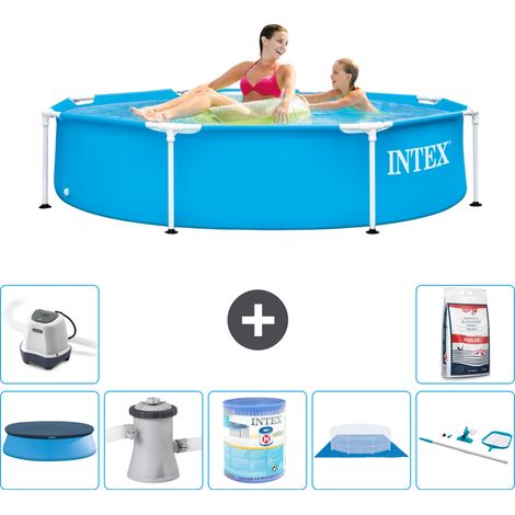 Intex Piscina con struttura Rotonda - 244x51 cm - 7-pezzi S41436 (1/5)