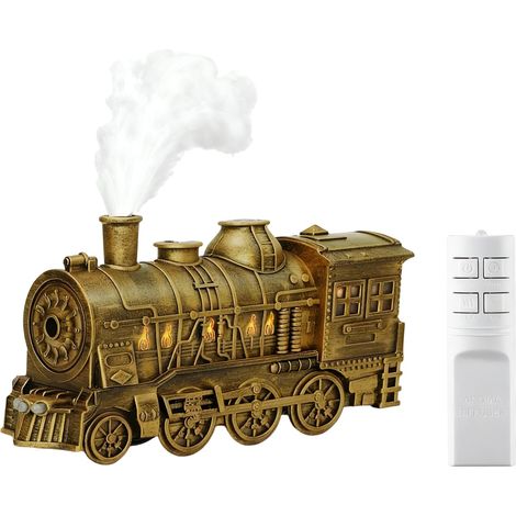 Diffuseur d'huiles essentielles vintage de 300 ml avec télécommande sans fil, lumière LED bicolore, 2 modes de brume, double minuterie 2h/8h, ultra silencieux, décoration de bureau à domicile et idée (1/5)