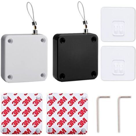 2 Pièces Ferme-porte Automatique,Ferme-Porte Automatique Sans Poinçon,Interieur Fermeture Porte à Ressort, Door Closer Exterieur,Convient pour Différents Types de Portes avec Divers Matériaux (1/5)