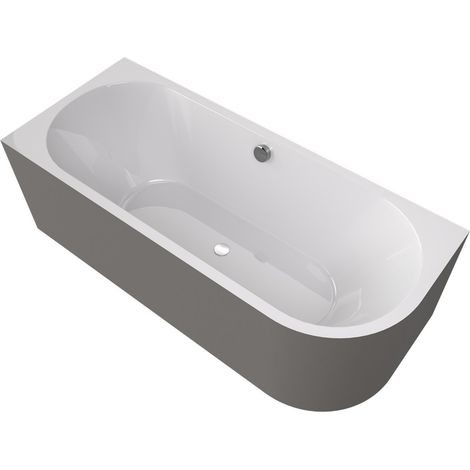 VIVA L MONOLITH Baignoire asymétrique 170x75x60cm, blanc/agila (1/4)