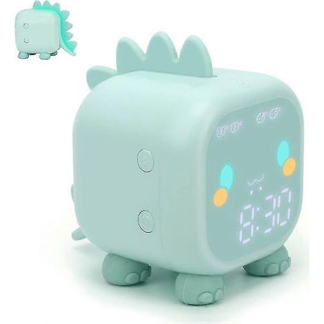 Réveil enfant Wabjtam, réveil numérique pour chambre d'enfant, réveil dinosaure mignon, aide au sommeil des enfants, réveille-toi (1/3)