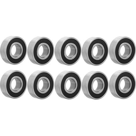 10 roulements à billes 6202-2rs 15x35x11mm avec joints caoutchouc double étanchéité (1/5)