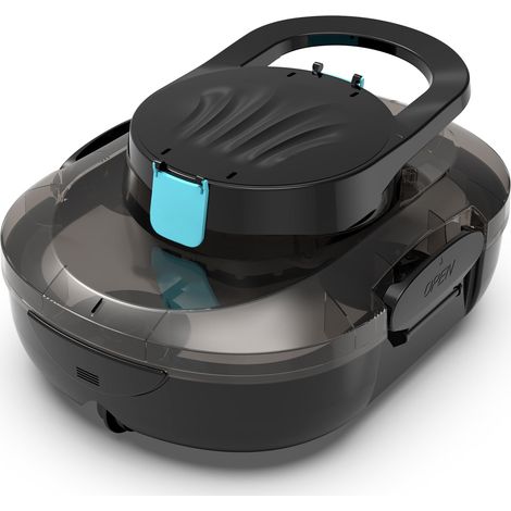 S1PRO Robot Piscine, Autonomie 120 Min pour Piscines Hors Sol 100m², Aspirateur Piscine Double Moteur, Nettoyeur de Piscine Compact et Léger, Stationnement Automatique, Noir Profond (1/5)