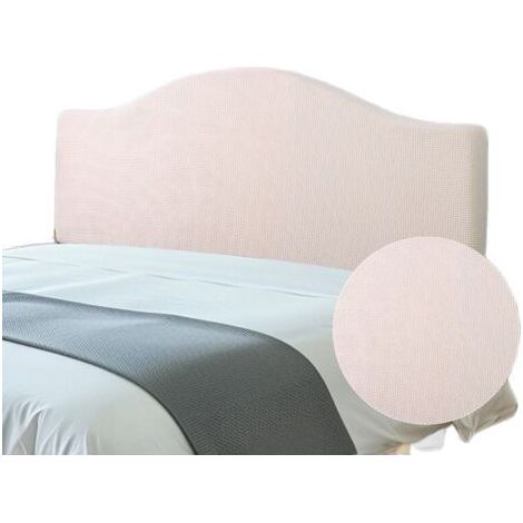 Housse de Tête de Lit Extensible Housse de Protection de Tête de Lit Couvre tête de lit Beige 1.5m (1/4)