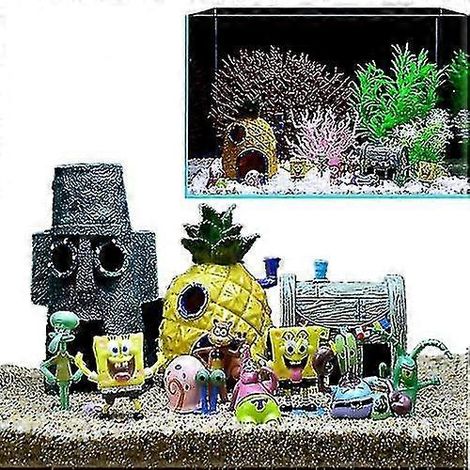 Décorations d'aquarium, bol d'aquarium, Bob l'éponge
