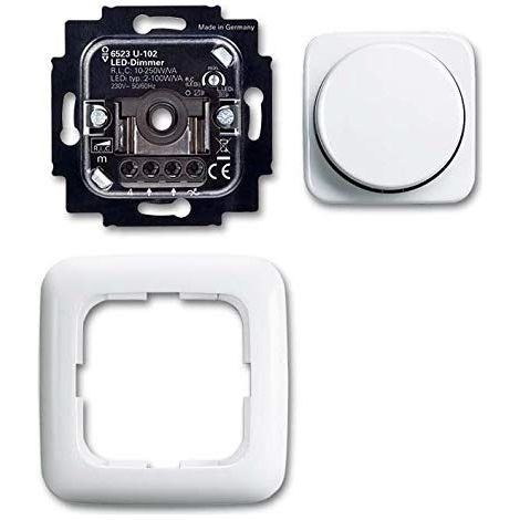 BUSCH-JAEGER 6523 UJ-214-102 DREHDIMMER, KOMPLETTSET 2CKA006512A0348