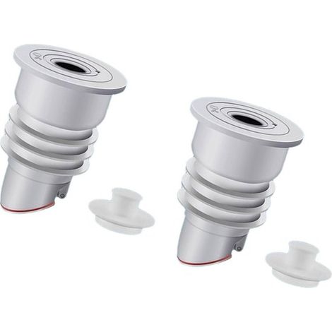 Couvercle de bonde de sol - 2 pièces - Joints d'égout - Silicone - 35-40 cm - Bonde de sol - Joint de tuyau d'évacuation - Joint d'évacuation anti-odeur - Avec couvercle - Pour la maison, la cuisine e (1/5)