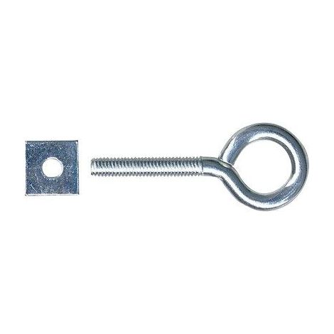 OCCHIOLO FILETTATO + DADO QUADRO PUCCIONI - ZINCATO MDO M 8X60 MM 20X60XM8 CF=PZ 100- 1 confezioni
