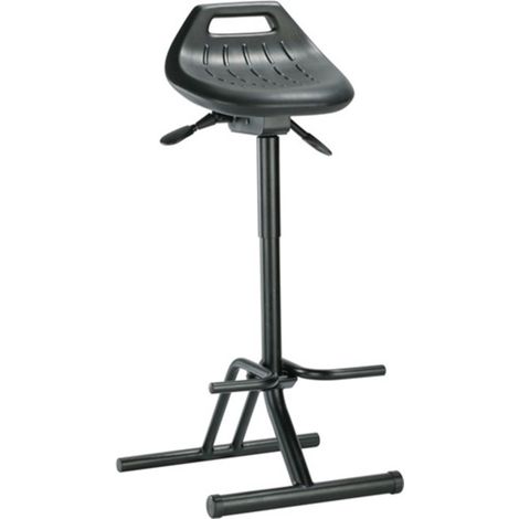 interstuhl Stehhilfe Integralschaum Sitzhöhenverstellung 640 - 840 mm Stahlrohr schwarz klappbar BIMOS - 9456-2000