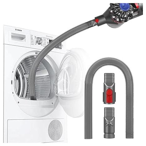 Flexible Suceur pour Éliminer Les Peluches des Sèche-Linge, Accessoire Embout Plat Extensible Compatible pour Dyson V11, V10, V15, V12, V8, V7, V6 (1/5)