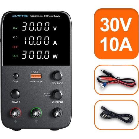 Fuente de alimentación, regulación de voltaje ajustable, pantalla digital, WPS3010H (1/2)