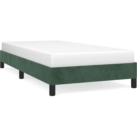 Maison Exclusive - Giroletto senza Materasso Verde Scuro 90x200 cm in Velluto (1/5)