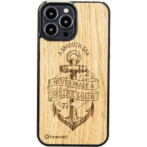 Custodia in legno per iPhone 13 Pro Max ANCORA QUERCIA (1/3)