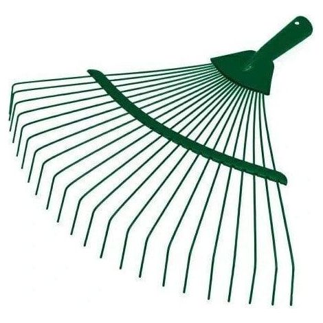 Metallharke Greenmill GR6504, pulverbeschichtet, Gartengerät für Rasen und Böden, ideal zum Belüften und Einebnen des Bodens.