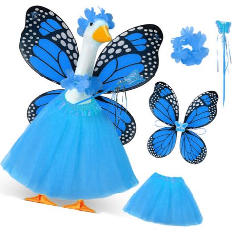 Decorazione unica a forma di farfalla e oca, perfetta per - Blu