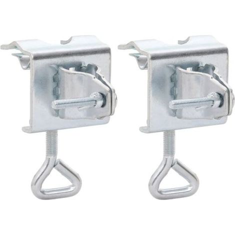 "SALE 2025'"Pinces à parasol pour balcon - Lot de 2 - 32 mm acier chill984805 (1/5)