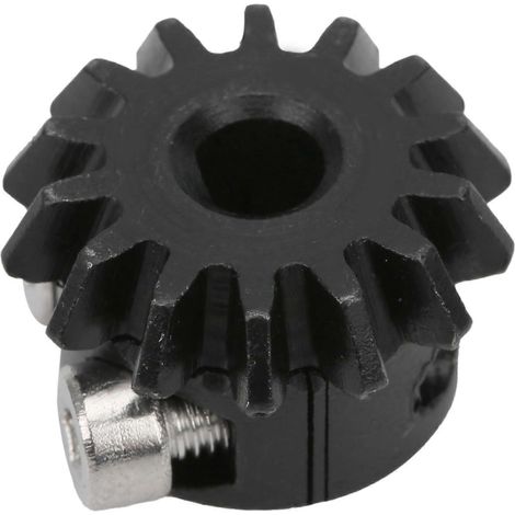 Kettenrad aus Stahlguss, Klemmung, 14 Zähne, Kegelritzel, 6 mm Durchmesser, 1,5 mm Modul