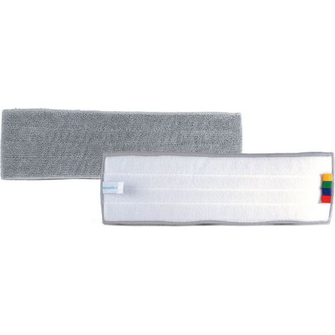 Frange Microfibre fine gris 40cm velcro - Tampel
