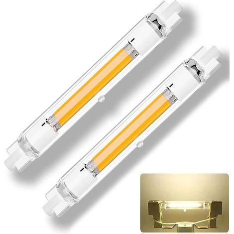 LED R7S 78mm 15W Ampoule Dimmable - R7S LED Ampoule 15W Équivalent 150W Halogène - 1500LM Blanc Naturel 4000K - Lot de 4, Sans Scintillement 360° (1/5)