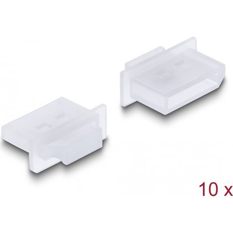 Delock Cubierta contra Polvo para DisplayPort hembra con agarre. 10 piezas en transparente