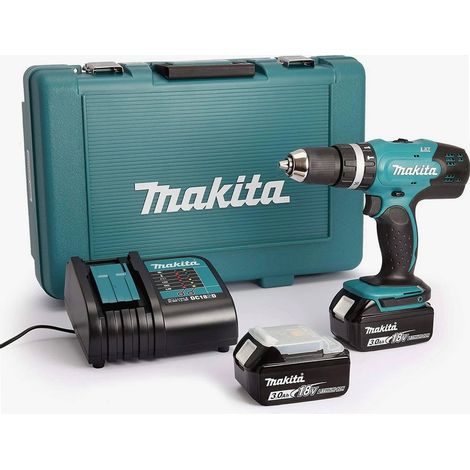 Perceuse visseuse à percussion 18v 2 batteries Makita — vue 3