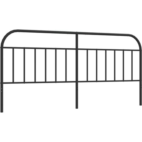 Maison Exclusive - Cabecero de repuesto de metal negro 200 cm