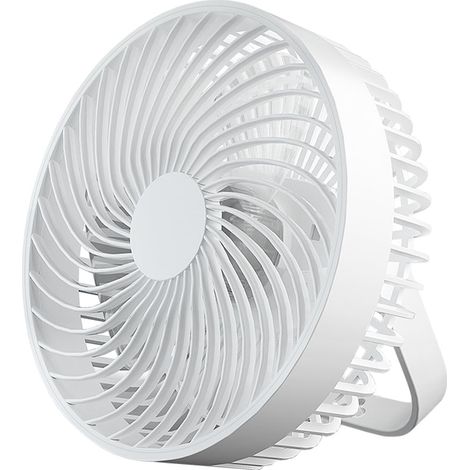 Ventilateur Électrique Portable - 3 Vitesses Réglables - Rotation 360° - Batterie Rechargeable - Pour Chambre Étudiante Bureau Voyage (1/5)