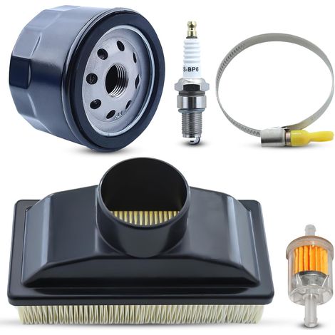 Kit filtre à air 11013-0727 pour Kawasaki FR541V FR600V moteur 4-temps Tondeuse avec filtre à huile 49065-7007, bougie, remplacement pour Stens 054-904 (1/5)