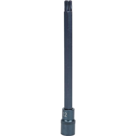 Embout à Douille à 12 Côtés, Dureté en Acier Allié S2 Clé Rapide HRC58 Quincaillerie Anti-rouille Outil électrique Pneumatique avec Chanfrein à Embouts,Manche (1/5)