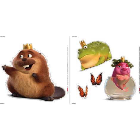Stickers muraux- Disney Pixar Jumpers Queens and King - 5 pièces (1/4)
