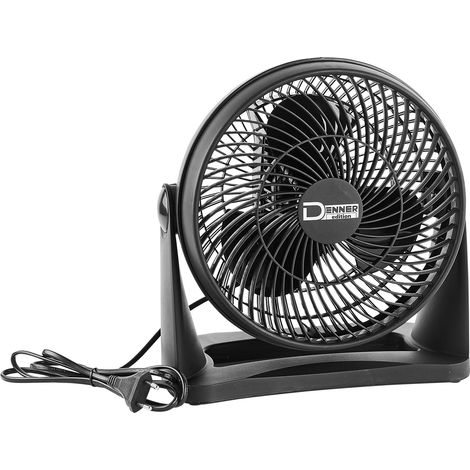 Tischventilator Black Line TVBL1 21W 18 cm Schwarz Wandventilator Tischlüfter (1/5)