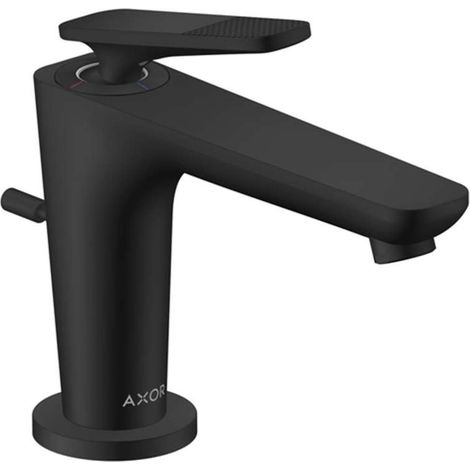 Axor Citterio C - Miscelatore per lavabo con sistema di scarico, EcoSmart, CoolStart, nero opaco 49011670 (1/2)
