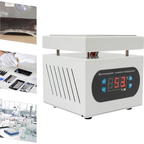 10 x 10 cm LCD-Elektro-Lötheizplatte mit Mikrocomputer zum Trennen und Reparieren von Handy- und LED-Bildschirmen, zum Löten und Erhitzen von Bauteilen.