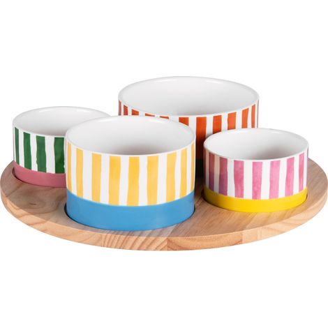 Table Passion - Service apéritif 4 pièces Dolce Vita 29,5 cm (1/3)