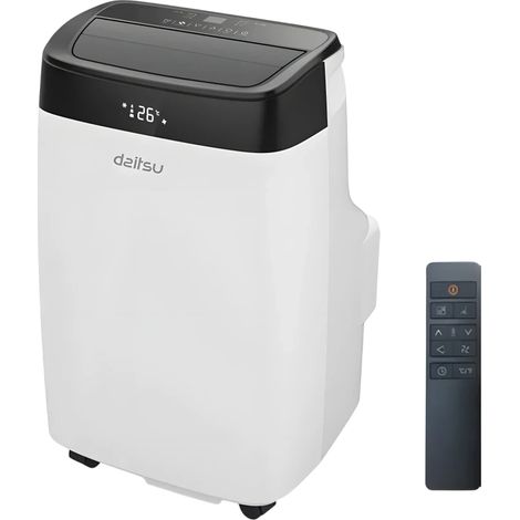 Climatiseur portable - DAITSU - APD-12FCX - 12000 BTU - Blanc - Wi‑Fi ready