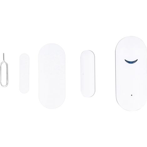 Détecteur de porte/fenêtre WiFi 2,4 GHz sans fil pour la sécurité de votre maison connectée : capteur d'alarme, application de contrôle, 3 V (1/5)