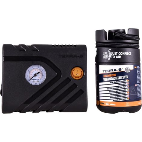 KIT ANTI-CREVAISON PREMIUM COMPRESSEUR + BOUTEILLE AUTOMATIQUE 450ML TERRA S (1/5)