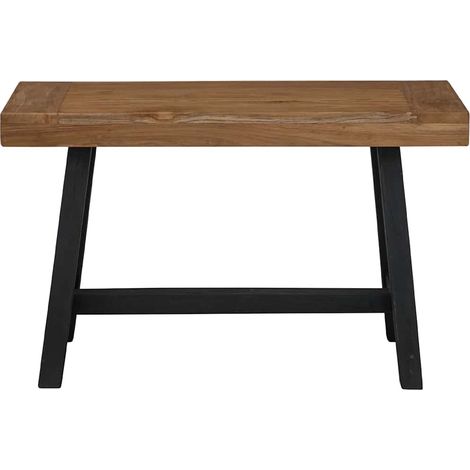 Banc 80 cm Bois massif de teck (1/5)