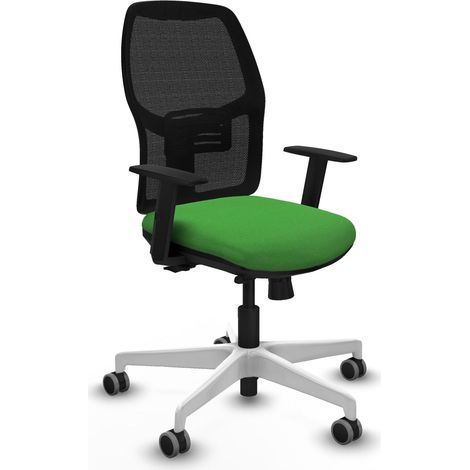 Chaise piqueras y crespo Alfera noir base blanche ergonomique (1/2)