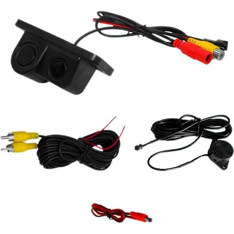 Kit de recuperación para coche con alarma sonora LED y cámara CCD 170° (1/5)