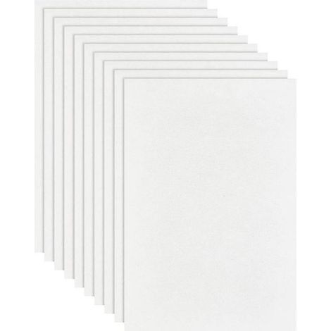 Set of 20 sheets of paper rectangular in fiber of ceramic, 11,6 x 8,2 inches, white, for four to micro-waves, for diy, fusion of glass, J (1/3)