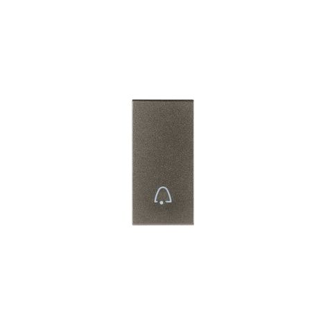 Tasto 1M simbolo campanello metal silver 19021.C.M