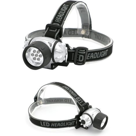 Luce/Torcia/Lampada frontale 7 LED ultraluminosa Hoteche - 440005