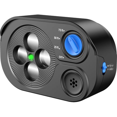 Anti-aboiements ultrasonique Rechargeable Étanche IP65 2 émetteurs portée 23m 3 modes fréquence variable silencieux chien (1/5)
