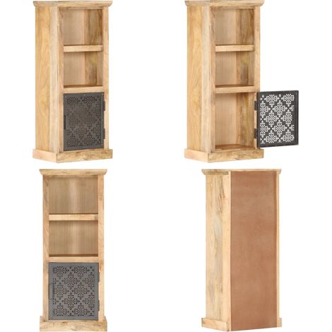 vidaXL Buffet avec porte 45x32x110 cm Bois de manguier solide (1/5)