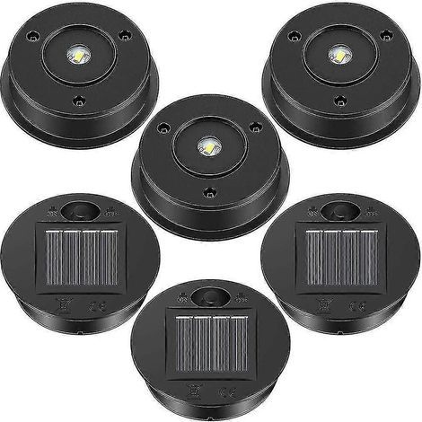 6 couvercles de rechange pour lampes solaires, couvercles pour lanternes à panneaux solaires LED pour usage extérieur (1/4)